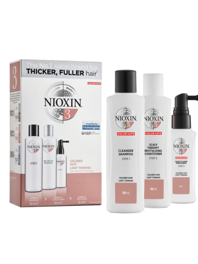 NIOXIN retėjančių dažytų plaukų priežiūros priemonių rinkinys SYSTEM 3